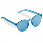 Gafas de sol estilo retro de una misma tonalidad pastel UV400 color azul claro