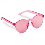 Gafas de sol estilo retro de una misma tonalidad pastel UV400 color rosa