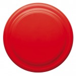 Clásico frisbee de plástico con diseño unicolor para personalizar color rojo segunda vista