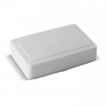 Fiambrera grande de plástico con capacidad para 8 sandwiches 1200ml color blanco