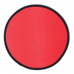 Frisbee de nylon plegable disponible en varios colores con su funda color rojo