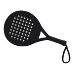 Raqueta de padel con muñequera y embalada en bolsa con asa color negro segunda vista