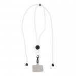 Lanyard para sujetar teléfono con cordón ajustable en varios colores color blanco