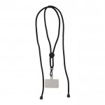 Lanyard para sujetar teléfono con cordón ajustable en varios colores color negro