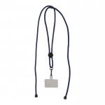 Lanyard para sujetar teléfono con cordón ajustable en varios colores color azul oscuro