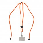 Lanyard para sujetar teléfono con cordón ajustable en varios colores color naranja