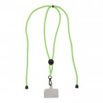 Lanyard para sujetar teléfono con cordón ajustable en varios colores color verde lima