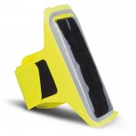 Brazalete deportivo de neopreno para la mayoría de smartphones color amarillo fluorescente