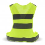 Chaleco de seguridad con bandas reflectantes con talla ajustable color amarillo segunda vista