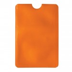 Portatarjetas flexible en varios colores clásicos con protección RFID color naranja