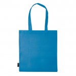 Bolsa de non-woven en varios colores con asas largas 75 g/m2 color azul tercera vista