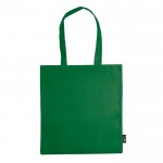 Bolsa de non-woven en varios colores con asas largas 75 g/m2 color verde segunda vista