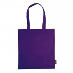 Bolsa de non-woven en varios colores con asas largas 75 g/m2 color morado segunda vista