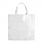 Bolsa de woven laminado con asas largas a juego y capacidad de 10kg color blanco segunda vista