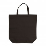 Bolsa de algodón canvas de asas cortas a juego 250 g/m2 color negro segunda vista