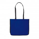 Bolsa de non-woven laminado de colores con los lados en blanco color azul segunda vista