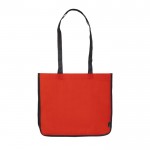 Bolsa de non-woven laminado de colores con los lados en blanco color rojo segunda vista