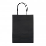 Bolsa de papel kraft de colores pequeña para regalo 120 g/m2 color negro tercera vista