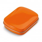 Caja de mentas rectangular en varios colores 23gr color naranja