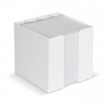 Cubo de 800 hojas blancas en caja porta lápices 10x10x10cm color blanco