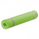 Esterilla de yoga de 4mm de grosor con bolsa para transporte color verde lima segunda vista