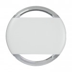 Cargador inalámbrico circular con bordes que alumbrán 5W color blanco tercera vista