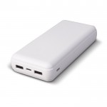 Batería externa con puertos USB-A y un puerto tipo C 16.000 mAh color blanco segunda vista