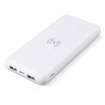 Batería externa con puertos USB-A y un puerto tipo C 10.000 mAh color blanco segunda vista