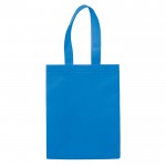 Bolsa pequeña de non-woven laminado mate con asas a juego 105 g/m2 color azul segunda vista