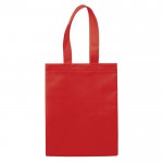 Bolsa pequeña de non-woven laminado mate con asas a juego 105 g/m2 color rojo segunda vista