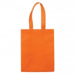 Bolsa pequeña de non-woven laminado mate con asas a juego 105 g/m2 color naranja segunda vista