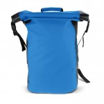 Mochila roll-top impermeable con tirantes acolchados 25L color azul segunda vista