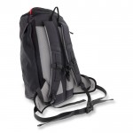 Mochila para viajes con los muchos compartimientos para senderismo 40L color negro tercera vista