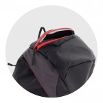 Mochila para viajes con los muchos compartimientos para senderismo 40L color negro sexta vista