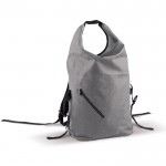 Mochilla roll-top resistente al agua con bolsillo frontal 22L color gris