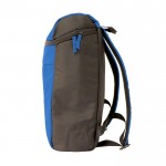 Mochila nevera isotérmica rectangular para hasta 6 latas grandes color azul cuarta vista