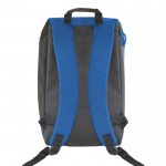 Mochila nevera isotérmica rectangular para hasta 6 latas grandes color azul quinta vista