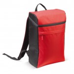 Mochila nevera isotérmica rectangular para hasta 6 latas grandes color rojo