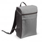 Mochila nevera isotérmica rectangular para hasta 6 latas grandes color gris oscuro