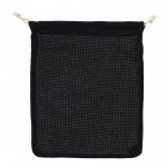 Bolsa reutilizable de algodón para frutas y verduras 25x30 cm color negro