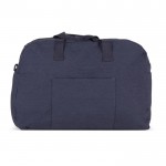 Bolsa de viaje lona reciclada con efecto lavado y correa ajustable color azul oscuro