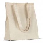 Bolsa de lona de algodón con certificación OEKO-TEX 280 g/m2 color beige tercera vista