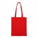 Bolsa de lona de colores con certificación OEKO-TEX 280 g/m2 color rojo segunda vista