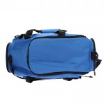 Bolsa de viaje de RPET con multiples compartimientos color azul octava vista