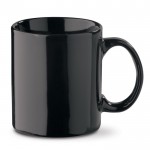 Taza de cerámica en varios colores con capacidad de 300ml color negro