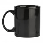 Taza de cerámica en varios colores con capacidad de 300ml color negro segunda vista