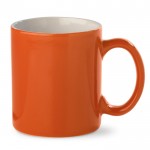 Taza de cerámica en varios colores con capacidad de 300ml color naranja