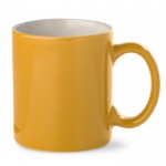 Taza de cerámica en varios colores con capacidad de 300ml color amarillo