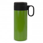 Vaso de acero inoxidable con tapa que sirve como taza 400ml color verde lima