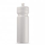 Bidón deportivo de plástico libre de BPA y 100% antigoteo 750ml color blanco